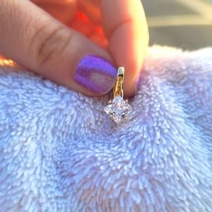 Princess Cut Drop Dangle Earrings